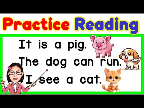 Practice Reading | Compilation | Basic Sentences |Reading Lesson for Kids | Teacher Aya Online Tutor