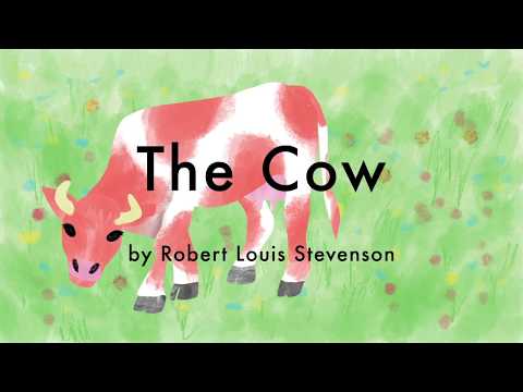 The Cow by Robert Louis Stevenson | Animated Children's Poem with Read-Along