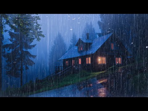 Fall Asleep With The Soothing Sounds Of Rain And Thunder | ASMR, STUDY, Relax with Rain Sounds