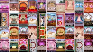 Simple wedding stage decoration ideas|Indian Wedding reception stage design,wedding stage ideas 2024