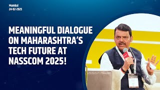 DYNAMIC Interview of CM Devendra Fadnavis at 'NASSCOM 2025' Mumbai | Maharashtra’s Tech Revolution!