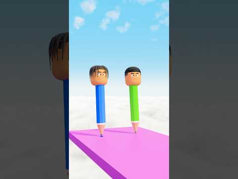 PENCIL RACE CHALLENGE ROBLOX #shorts