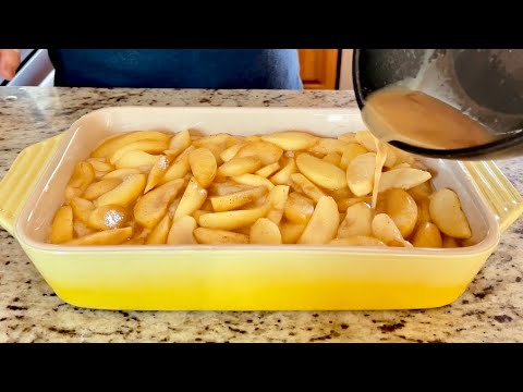 Hot Mess Apple Cake / Apple Cake / Apple Cake Recipe / ASMR cooking