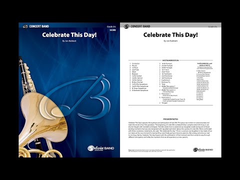 Celebrate This Day!, by Jon Bubbett – Score & Sound