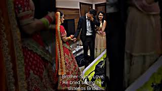 Bride sister brother crying 😭 wedding video || #shorts #ytshorts #shortsvideo