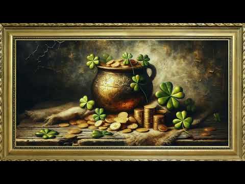 ST PATRICKS DAY FREE TV ART WALLPAPER SCREENSAVER BACKGROUND VINTAGE FRAMED SAMSUNG TV OIL PAINTING