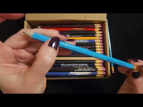 ASMR | 144 Misprint Pencils Show & Tell (Whisper)