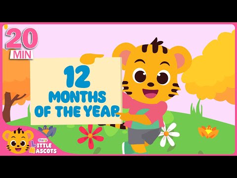 ✨Months Of The Year + The Bath Song + more Little Mascots Nursery Rhymes & Kids Songs