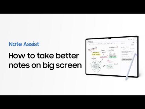 How To Use Note Assist On Tablets | Galaxy Tab S10 Series | Samsung UK