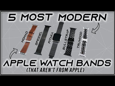 5 Most Modern Watch Bands For Your Apple Watch | Pitaka / Nomad / Speidel /Bullstrap / TruWood