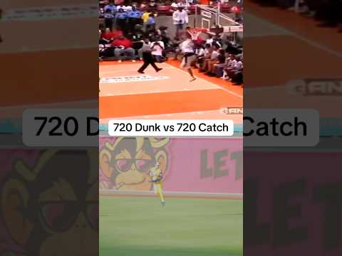 720 dunk vs 720 catch #720 #baseball #basketball #fyp