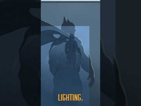 Art Tip: Dynamic Lighting Batman #drawing #shorts