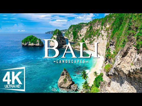 Bali 4K - Serene Rice Terraces, Tropical Beaches & Relaxing Piano Music