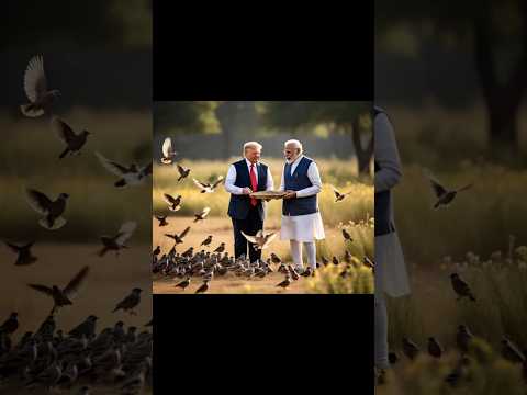 Donald Trump & Narendra Modi Feed Birds: A Rare Moment of Friendship