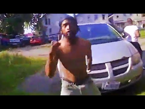 Drunk Moron Challenges Cop to Duel