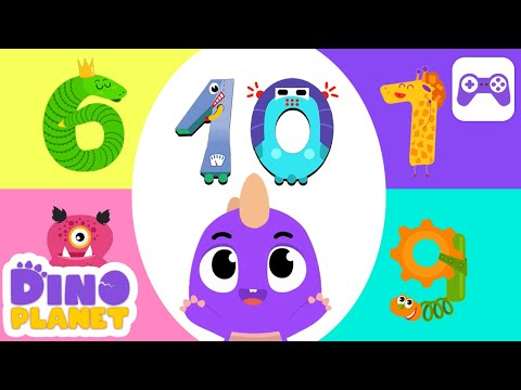 Counting games for toddlers | ✌️️📞 Counting 6 to 10:Telephone game | DINO Cartoon Class