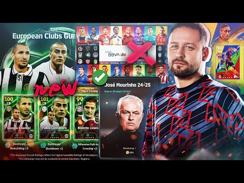 New eFootball UPDATE! Jose manager, Chiellini booster, Licence loser