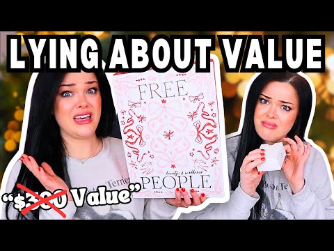 EXPOSING A LIE?! | "$300" Free People Advent Calendar Unboxing