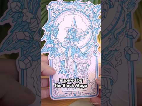 3D Printed Video Game Tarot Card | Black Mage from Final Fantasy! #3dprinting  #finalfantasy