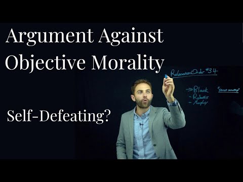 An argument against objective morality that defeats itself