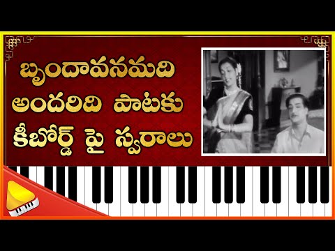 Brindavanamadi Andaridi Song Notation on Keyboard || Piano Tutorial || Lakshminivasa Musical Academy