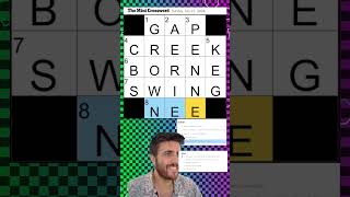 Mini crossword on hard mode: no downs #nytxw #nytmini #chill