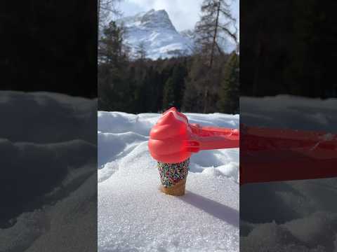 Heavenly ice cream 🍦 #satisfying #asmr #snow #winter #nature #oddlysatisfying #beautiful #viral