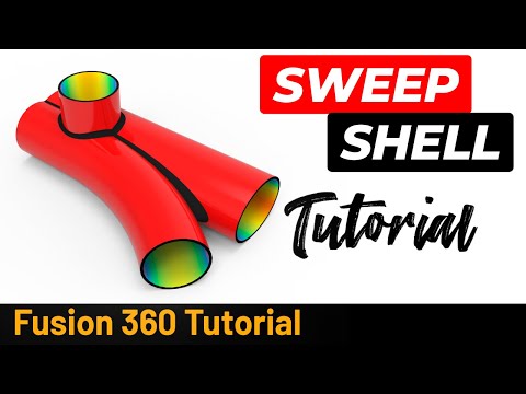 Autodesk Fusion Tutorial - Sweep and Shell