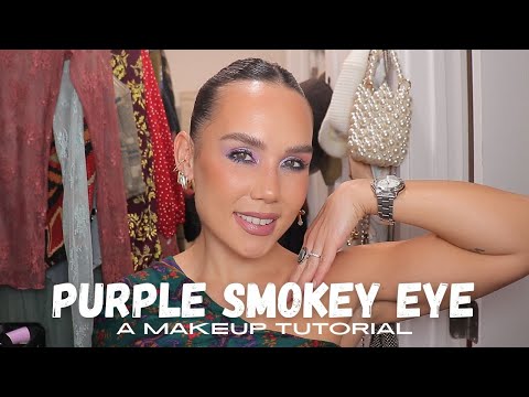 purple smokey eye