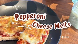 Pepperoni Cheese Melt Recipe #pizzarecipe #cheesemelt