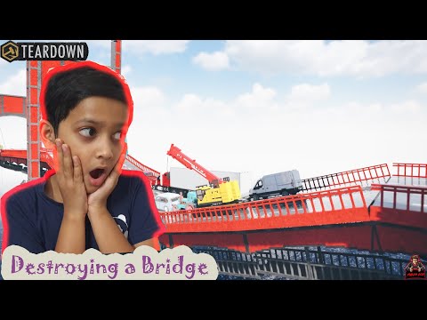 Destroying a Bridge!!! #VivaanAce #Teardown