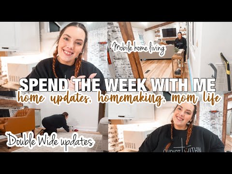 ✨DOUBLE WIDE UPDATES, HOMEMAKING, AND ALL THE THING✨spend a productive week with me in the trailer!