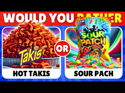 Would You Rather...? Spicy VS Sour JUNK FOOD Edition 🌶️🍋