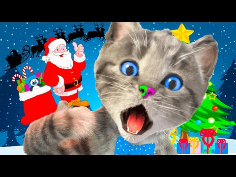 LITTLE KITTEN ADVENTURE 4 NEW EDUCATIONAL CHRISTMAS SONGS - LEARN COLORS WITH KITTY FOR KIDS