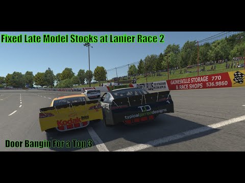 Door Bangin for a top 3.  Late model stocks at Lanier race 2 Road to 10k Oval rating