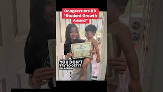 Congrats ate KD "Student Growth Award" Get Better Everyday #schoolawards #studentgrowth #ohana