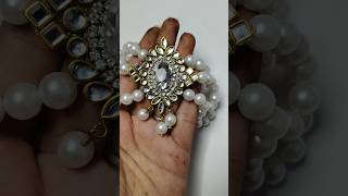 kundan earrings and pendent making video uploaded ✨♥️ #shortvideo #kundanearring #kundanjewelry