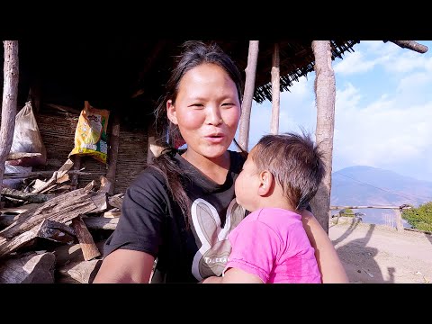 bathing clean baby || Life in rural Nepal || @lifeinruralnepal