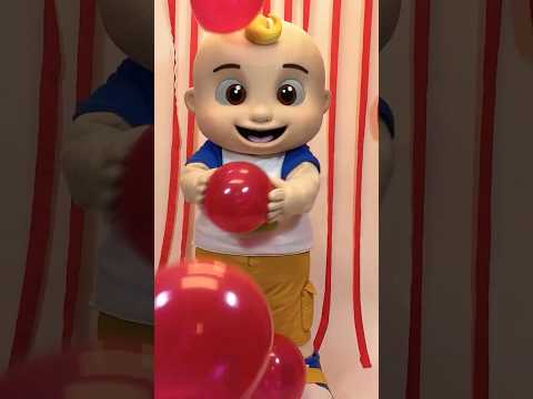 Learn Colors with REAL BALLOONS🎈🌈! CoComelon in Real Life! #cocomelon #shorts