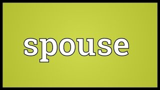 Spouse Meaning