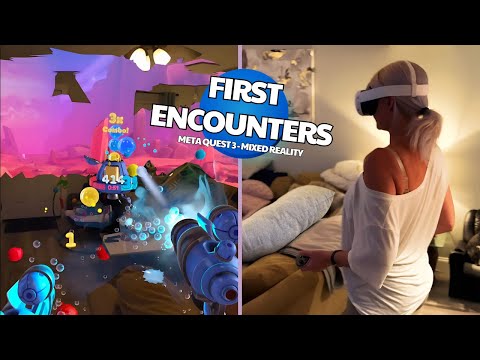 Girlfriend’s First Encounters in VR – Mixed Reality Gameplay on Quest 3