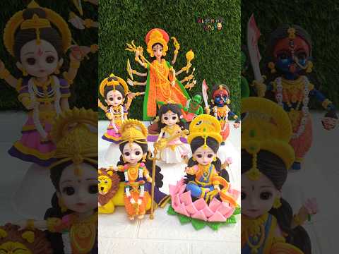 Happy Navaratri 🎉🥰🌺 My Complete AI Look Clay Navadurga Avatar Collection 💕🥰🌺🥥 Jai Maa Durga 🙏🙏🙏