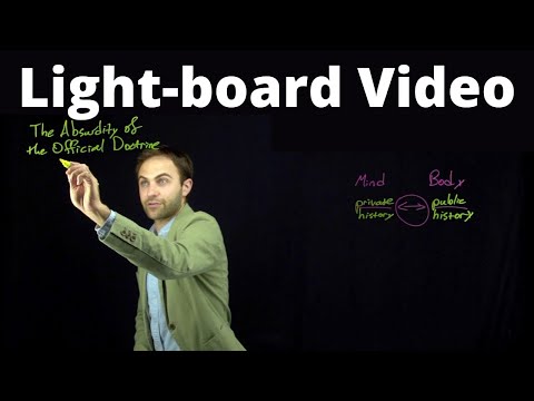 How this Lightboard Works