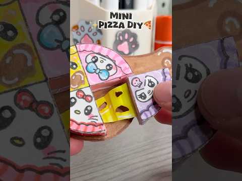 🍕Mini Paper Pizza diy!? #papercrafts #cutecrafts #crafts #craft #diycrafts #diy #cute #sanrio