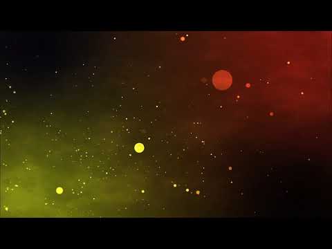 FREE Looping Background - Red and Yellow Dust Particles Motion Graphic Screensaver HD