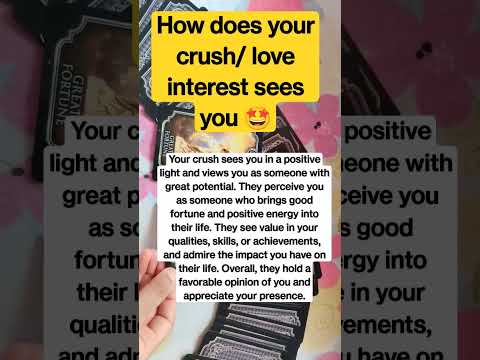 How does your crush sees you 😻💓 #shorts #crush #crushtarotreading #love #tarot