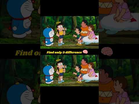 Find the 3 difference? #viralshort#shorts#trending#youtubeshorts#doraemon#dragoball#naruto#sakura#ff