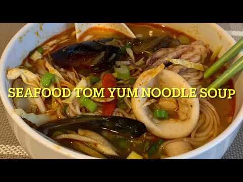 Seafood Noodle Soup (Tom Yum)