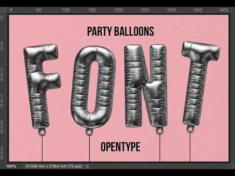 Party Balloons Font