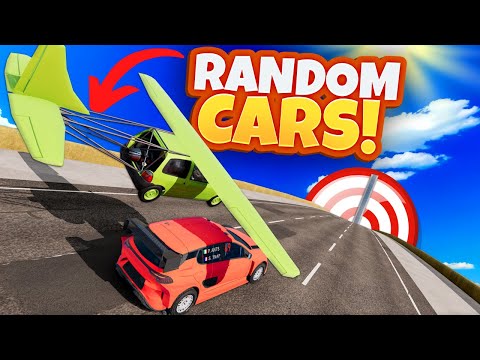 We Used Random Cars to Jump Off The BIGGEST RAMPS in BeamNG Drive Mods!